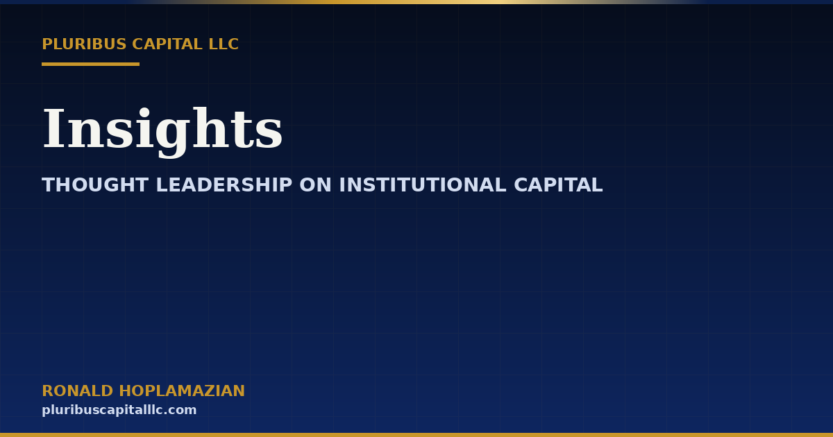 Insights | Pluribus Capital LLC